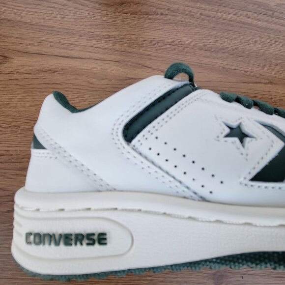⭐Converse Weapon OX Low Sz 5.5 Mens Shoes Leather Sneaker Beige Green A11212C⭐ - Picture 10 of 11